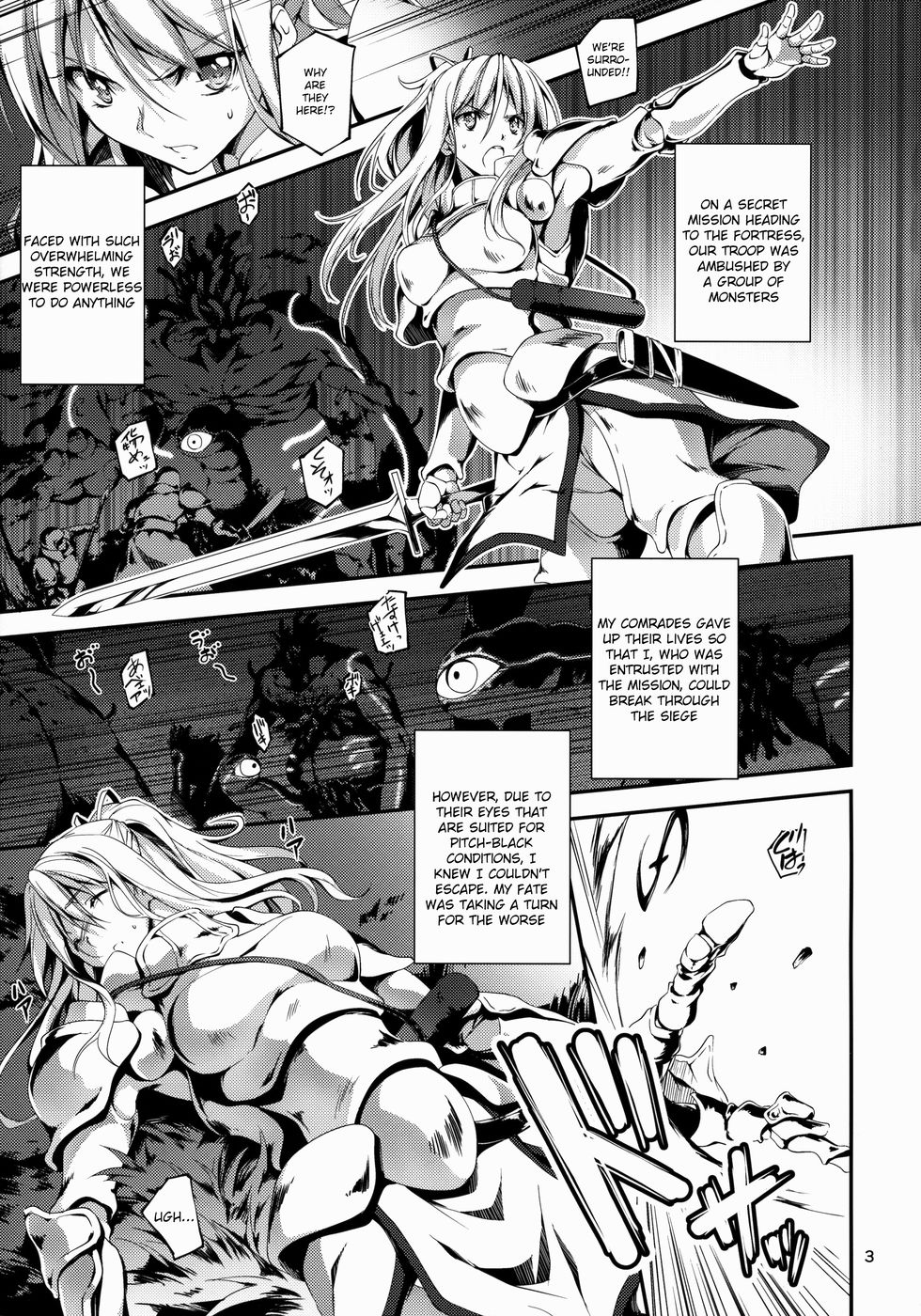 Hentai Manga Comic-The Salary Man in Black and the Knight Yufia-Read-4